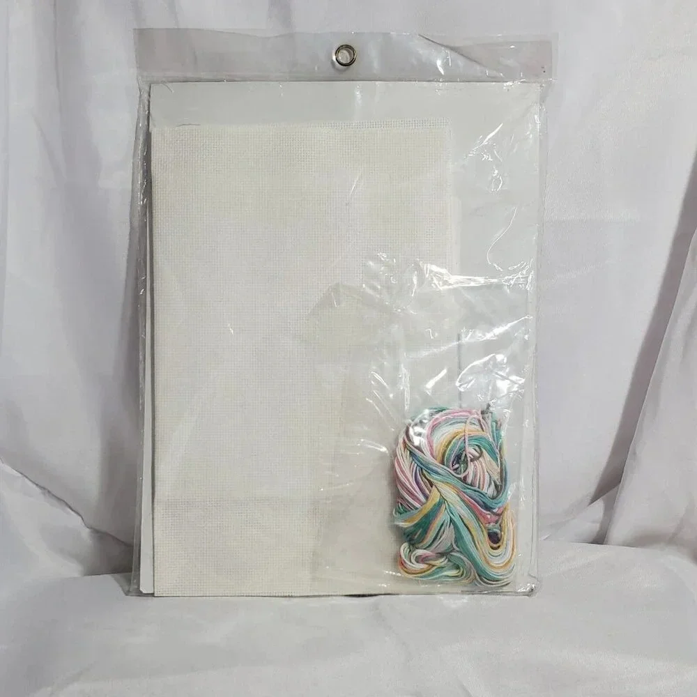 Bucilla Christmas Guardian Angel Counted Cross Stitch Kit Ornament or Picture